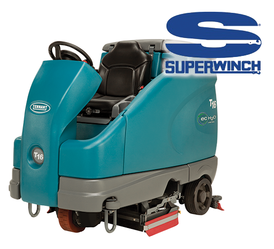 Superwinch - Tennant T16 Ride-On Scrubber with ec-H2O