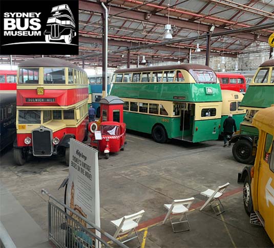 Sydney Bus Museum et la laveuse autotractée T300 de Tennant