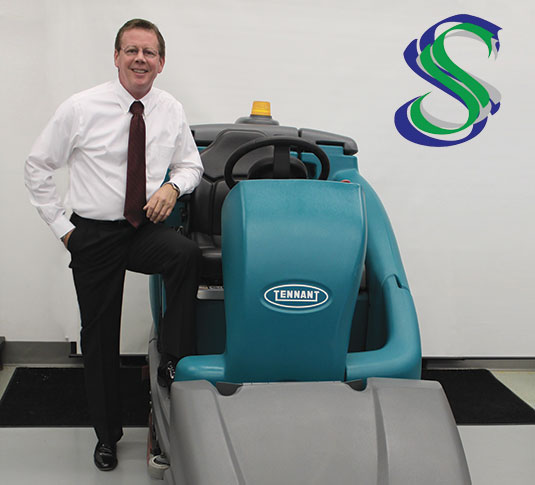 Sparkle Services, Inc. - ec-H2O付きテナントT16乗車型スクラバー