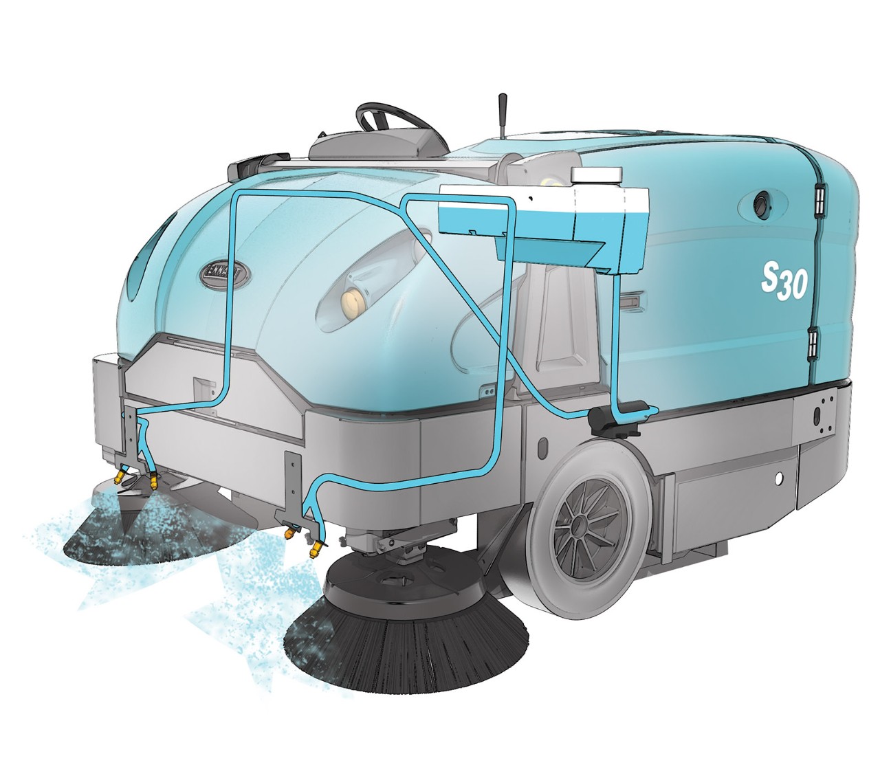 Varredura úmida Tennant